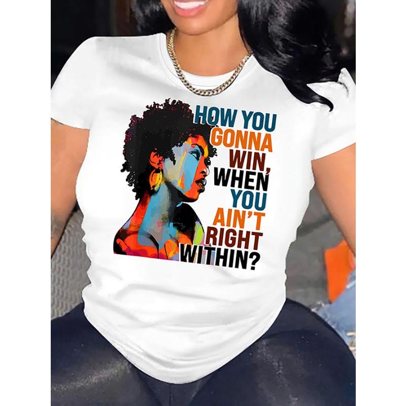 How You Gonna Win When You Ain’t Right Within Afrocentric Quote T-Shirt / Sweatshirt / Hoodie