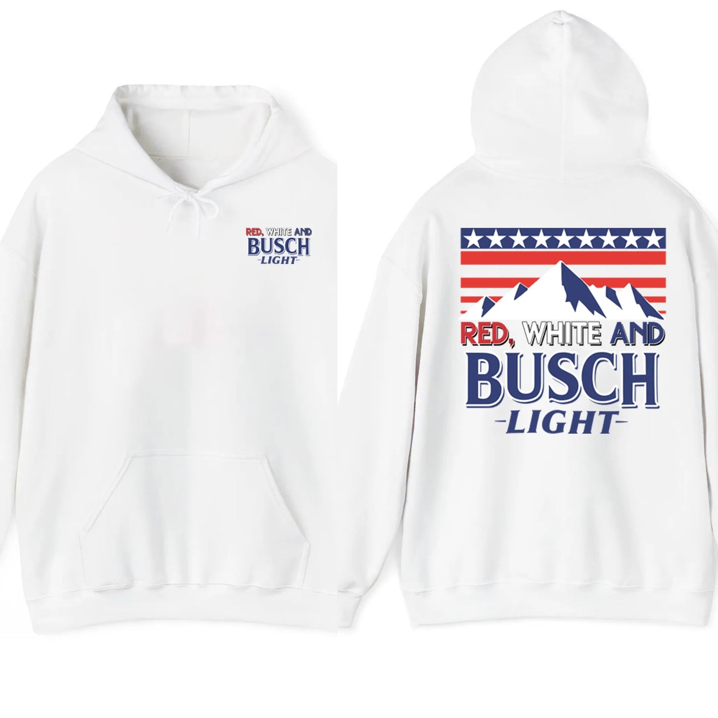 Red White And Busch Light T-Shirt / Sweatshirt / Hoodie