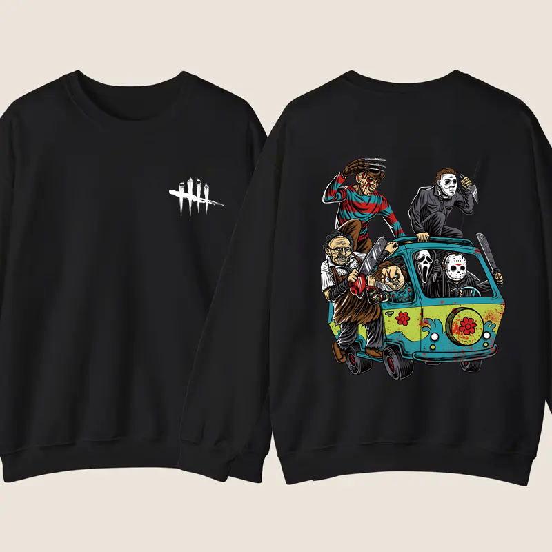 Halloween Scary Cartoon Character Print T-Shirt / Sweatshirt / Hoodie