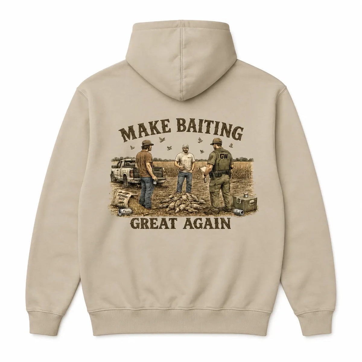 Make Baiting Great Again Hunting Outdoor Vintage Graphic T-Shirt / Sweatshirt / Hoodie