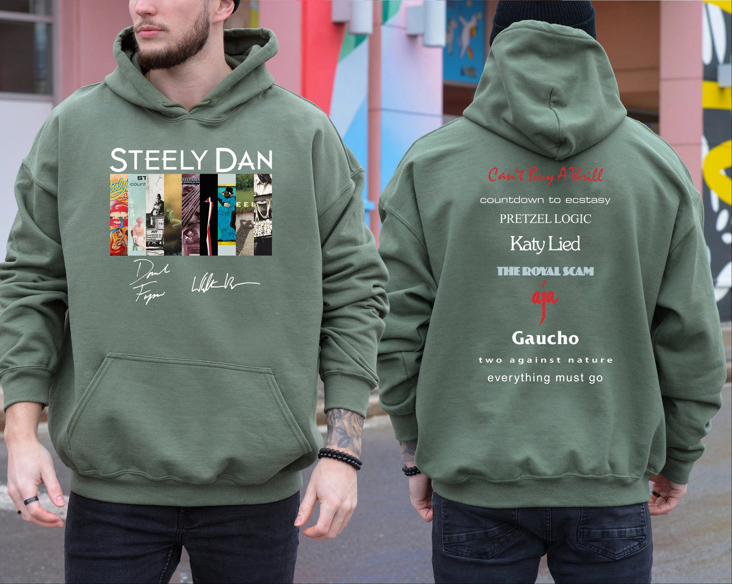 Steely Dan 2 Sided Album T-Shirt / Sweatshirt / Hoodie