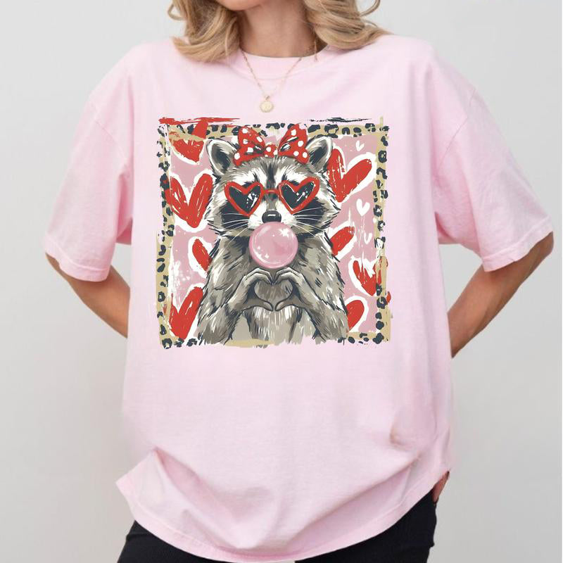 Leopard Valentine Raccoon T-Shirt / Sweatshirt / Hoodie