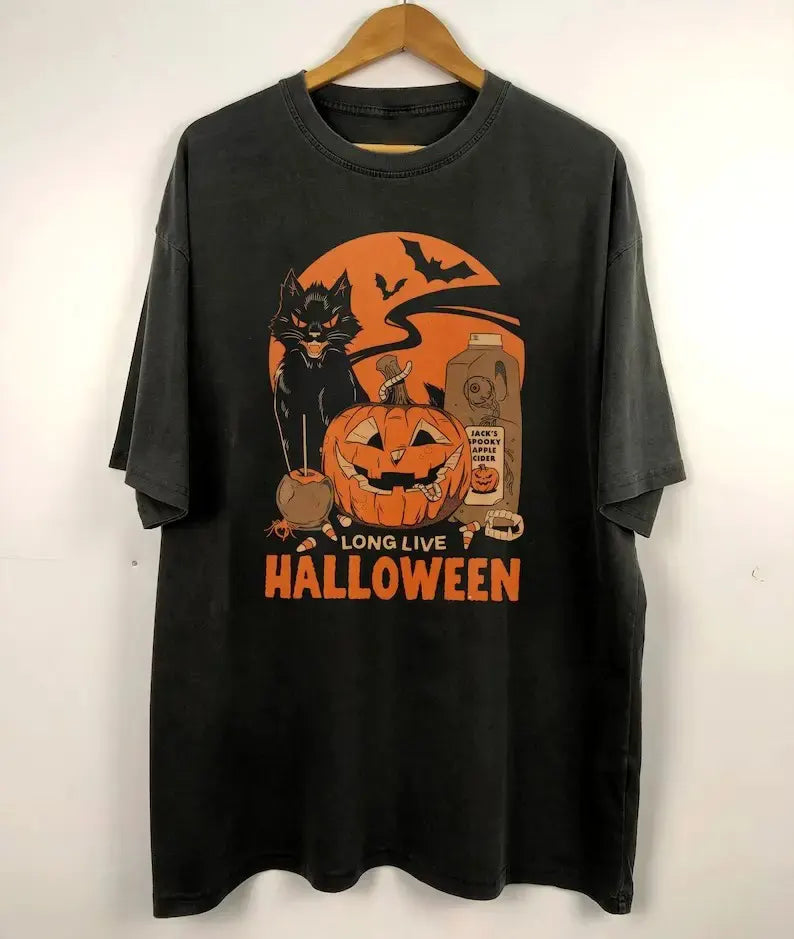 Long Live Halloween Spooky Season Vintage T-Shirt / Sweatshirt / Hoodie