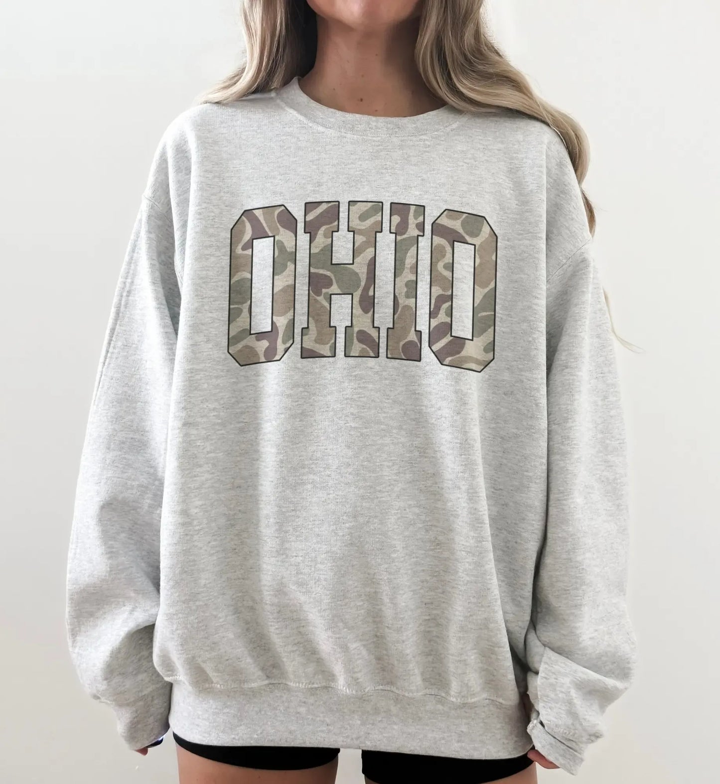 Camo State College Varsity Name Camouflage Retro Graphic T-Shirt / Sweatshirt / Hoodie