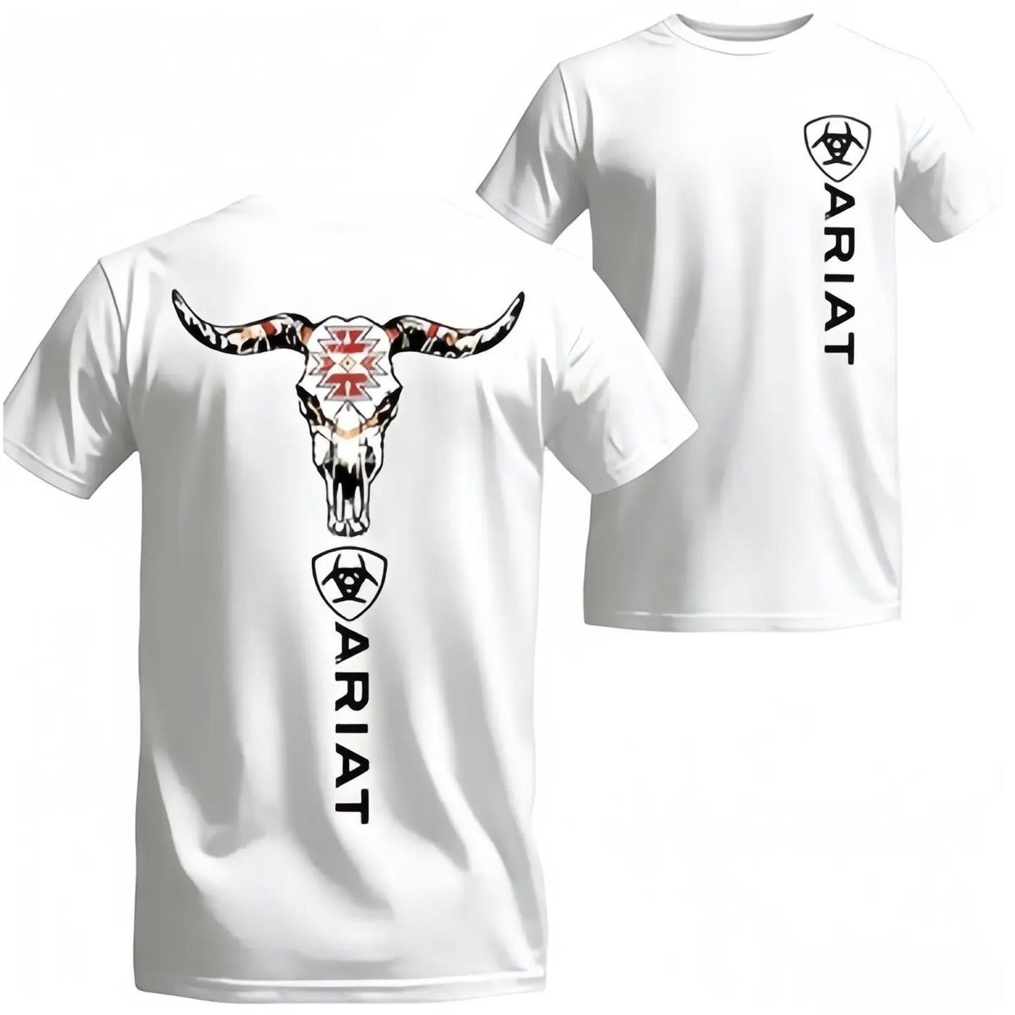 Ariat Western Longhorn Skull Graphic T-Shirt / Sweatshirt / Hoodie