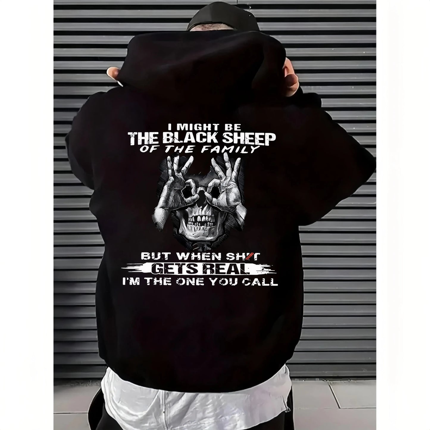 I Might Be The Black Sheep Of The Family Funny Skull Graphic T-Shirt / Sweatshirt / Hoodie