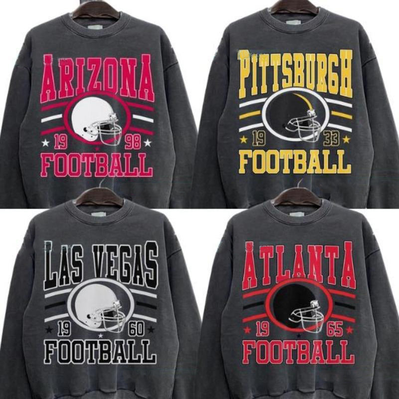 New Retro Style Varsity All Team Football T-Shirt / Sweatshirt / Hoodie