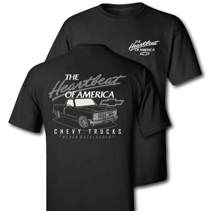 Never Outclassed Heartbeat Of America Vintage Trucks Graphic T-Shirt / Sweatshirt / Hoodie