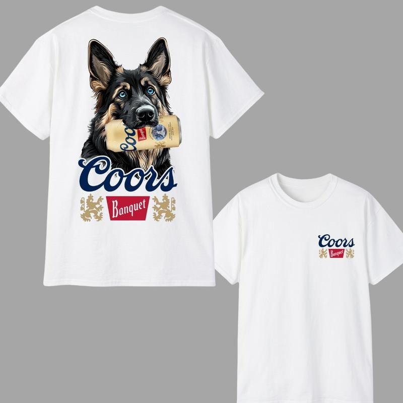 Beer And Dog German Shepherd T-Shirt / Sweatshirt / Hoodie