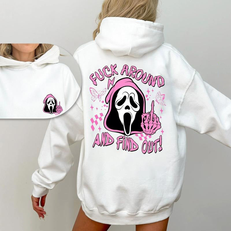 Scream Skeleton Spooky Fck Around And Find Out T-Shirt / Sweatshirt / Hoodie