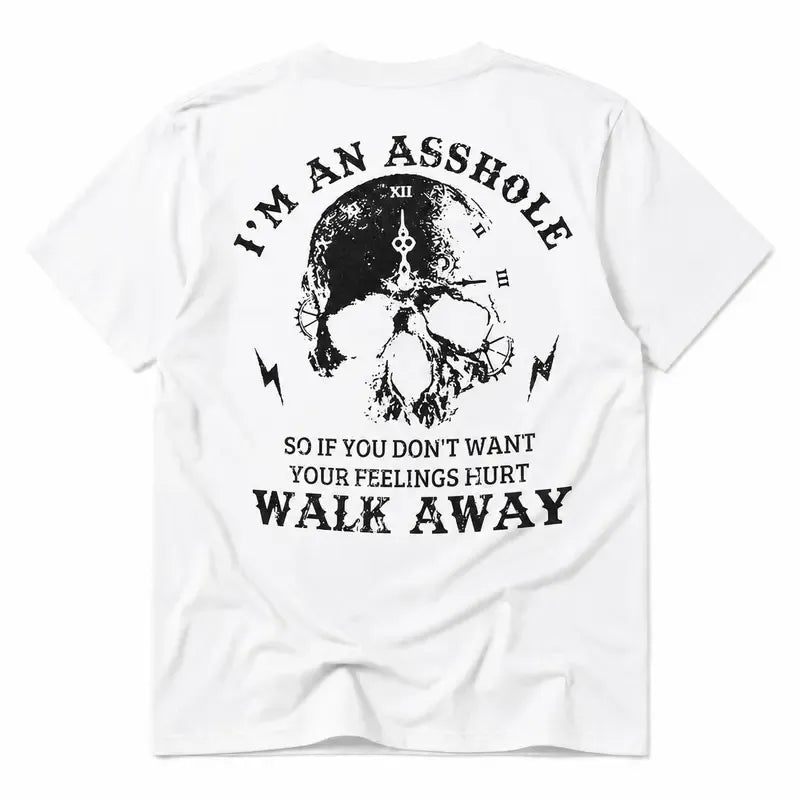 If You Dont Want Feelings Hurt Walk Away Skull Warning Graphic T-Shirt / Sweatshirt / Hoodie