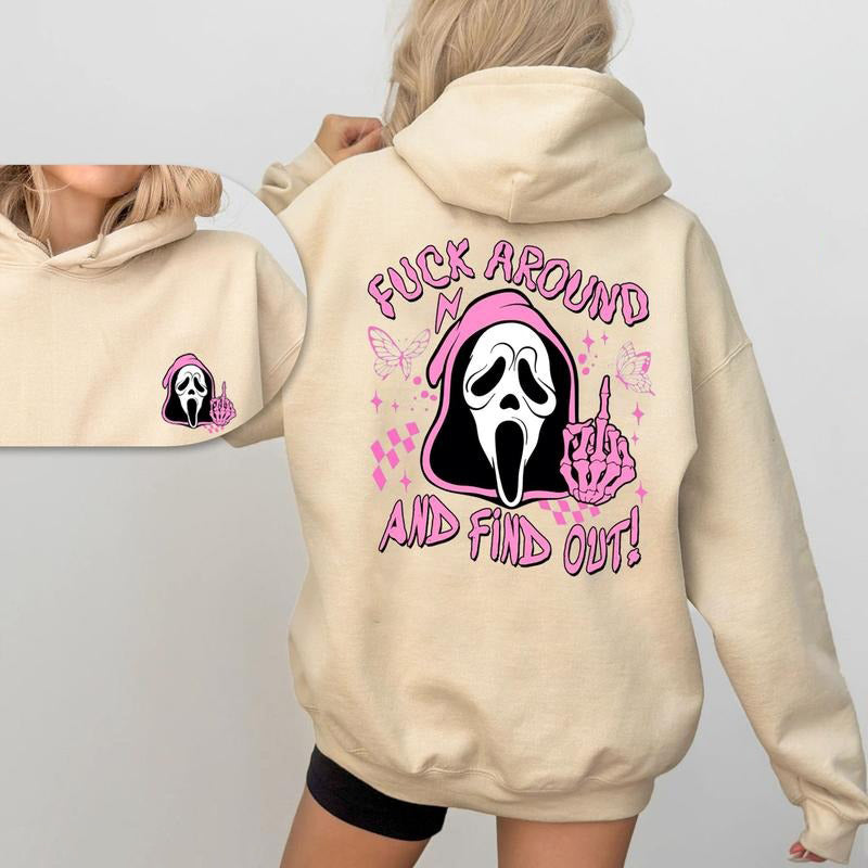 Scream Skeleton Spooky Fck Around And Find Out T-Shirt / Sweatshirt / Hoodie