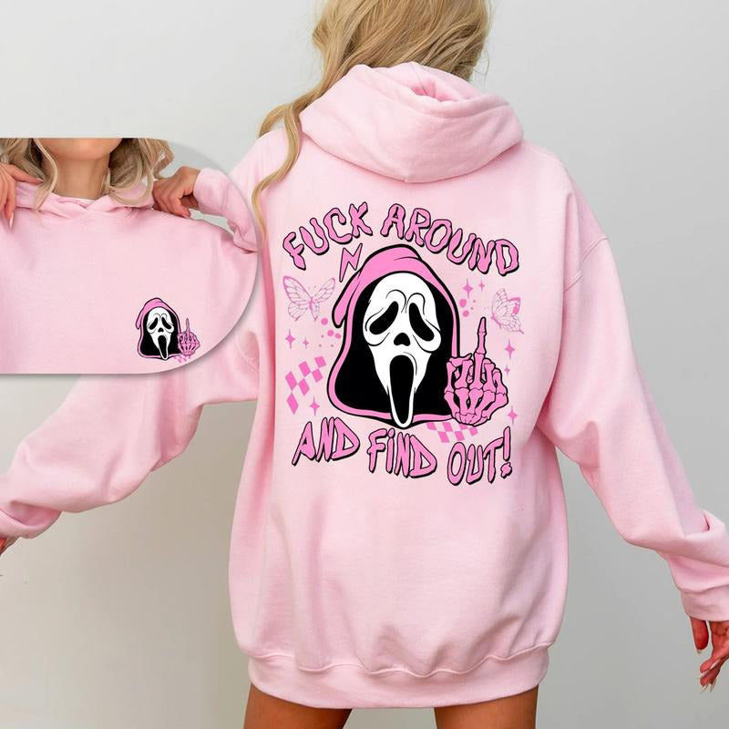 Scream Skeleton Spooky Fck Around And Find Out T-Shirt / Sweatshirt / Hoodie