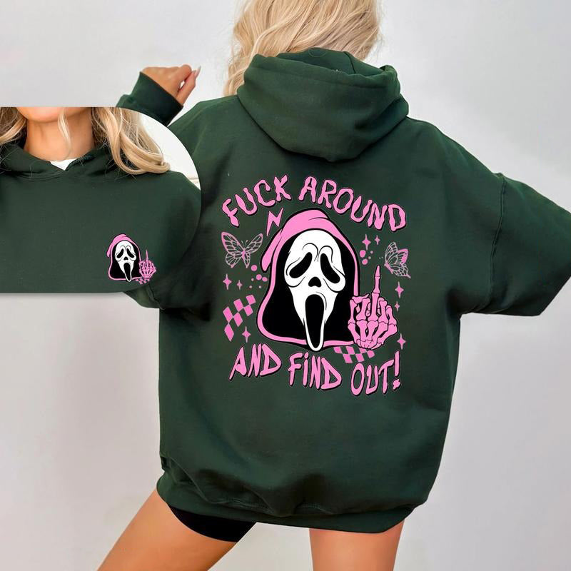 Scream Skeleton Spooky Fck Around And Find Out T-Shirt / Sweatshirt / Hoodie