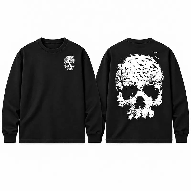 Moonlit Skull Forest T-Shirt / Sweatshirt / Hoodie