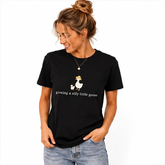 Growing a Silly Little Goose Cute Pregnancy Announcement T-Shirt / Sweatshirt / Hoodie