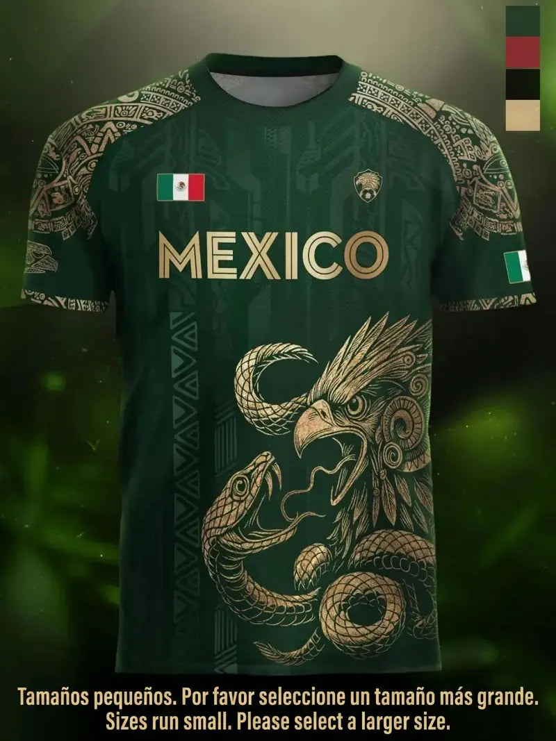 Mexico Aztec Eagle Heritage Soccer Jersey