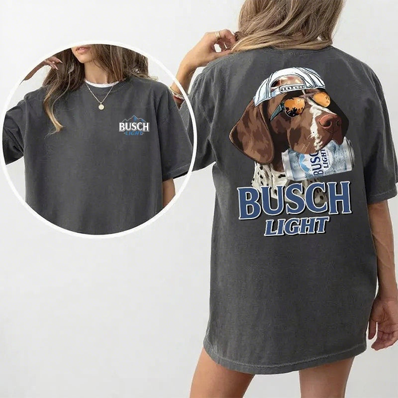 German Shorthaired Pointer With Busch Light Beer T-Shirt / Sweatshirt / Hoodie