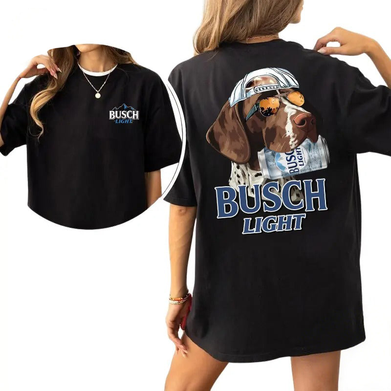 German Shorthaired Pointer With Busch Light Beer T-Shirt / Sweatshirt / Hoodie