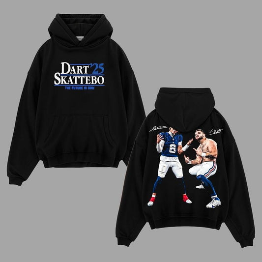 Cam Skattebo And Jaxson Dart Giants Nation Outfit V2 T-Shirt / Sweatshirt / Hoodie