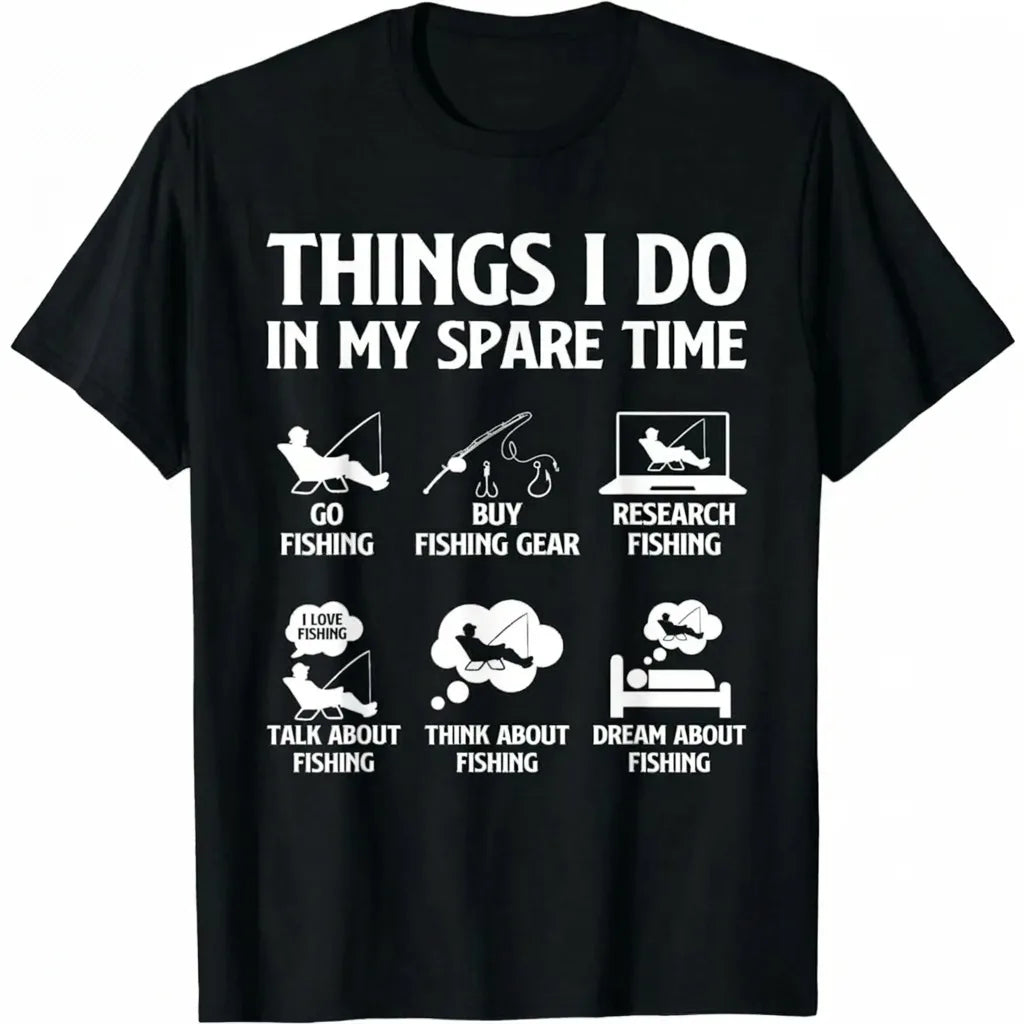 Things I Do In My Spare Time Men Bass Fishing T-Shirt / Sweatshirt / Hoodie