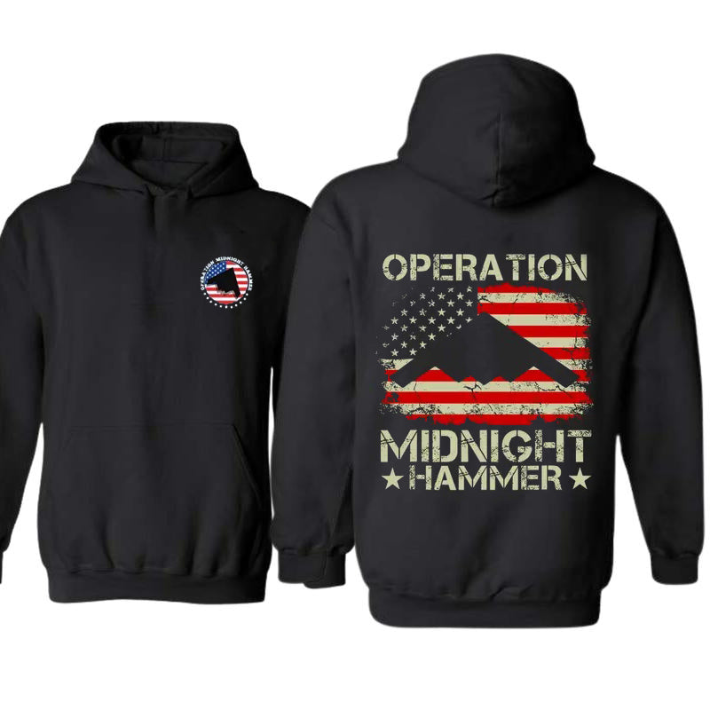 Operation Midnight Hammer With American Flag T-Shirt / Sweatshirt / Hoodie
