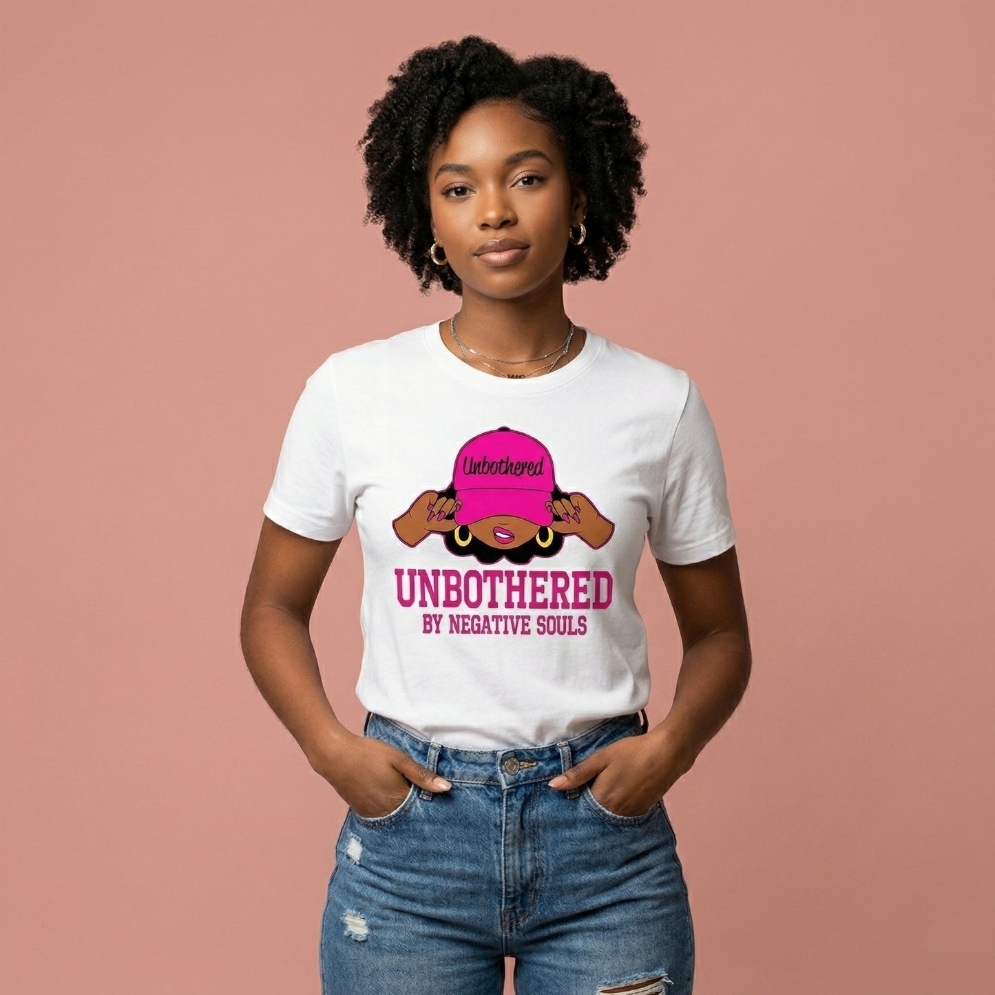 Unbothered by Negative Souls Bold Statement Graphic T-Shirt / Sweatshirt / Hoodie