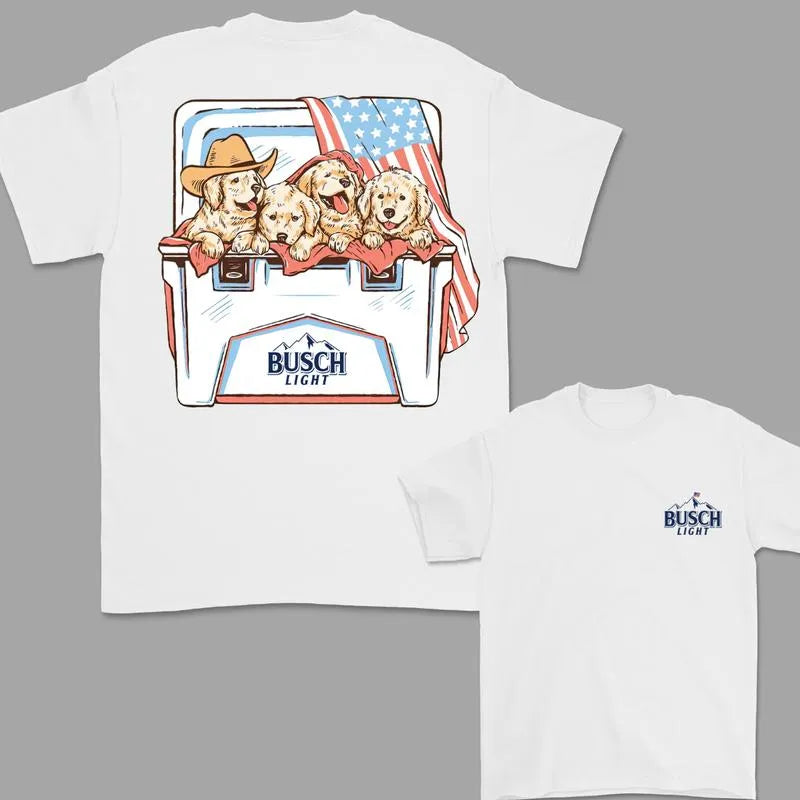 Dogs Beer 4th Of July Busch Light T-Shirt / Sweatshirt / Hoodie