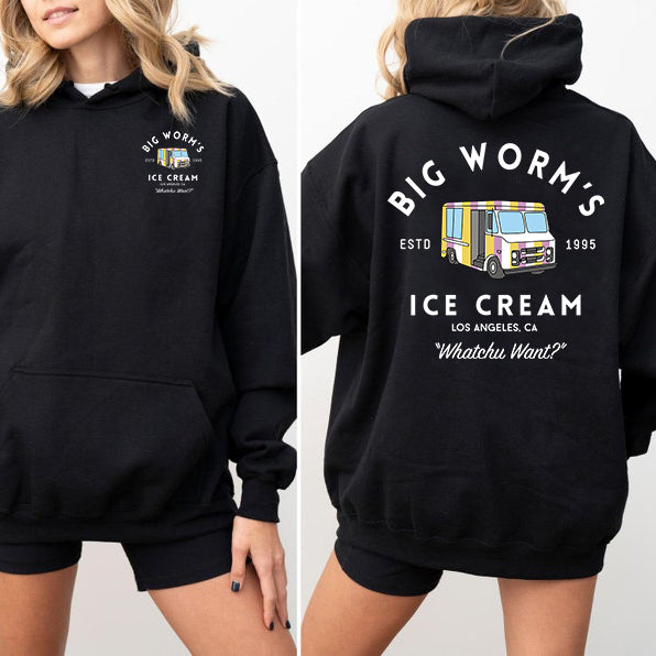 Big Worm's Ice Cream - Whatchuwant Classic Cotton Unisex T-Shirt / Sweatshirt / Hoodie