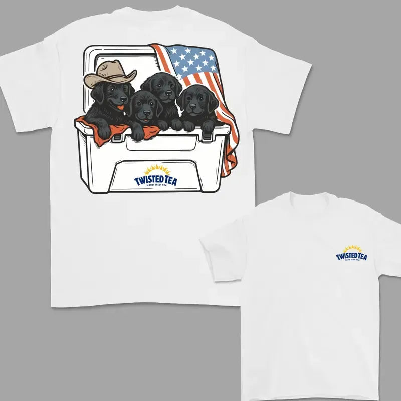 Dogs Beer 4th Of July Black TWISTED T-Shirt / Sweatshirt / Hoodie