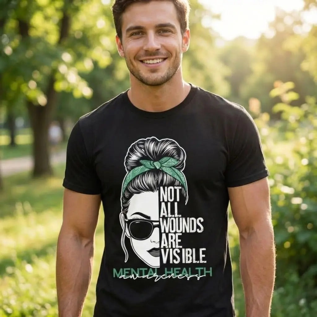 Not All Wounds Are Visible Casual Fitted T-Shirt / Sweatshirt / Hoodie