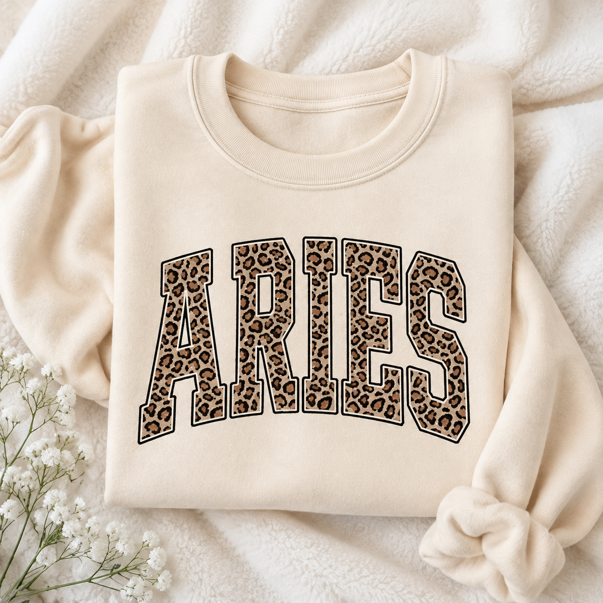 12 Zodiac Signs Leopard Print Astrology Christmas T-Shirt / Sweatshirt / Hoodie