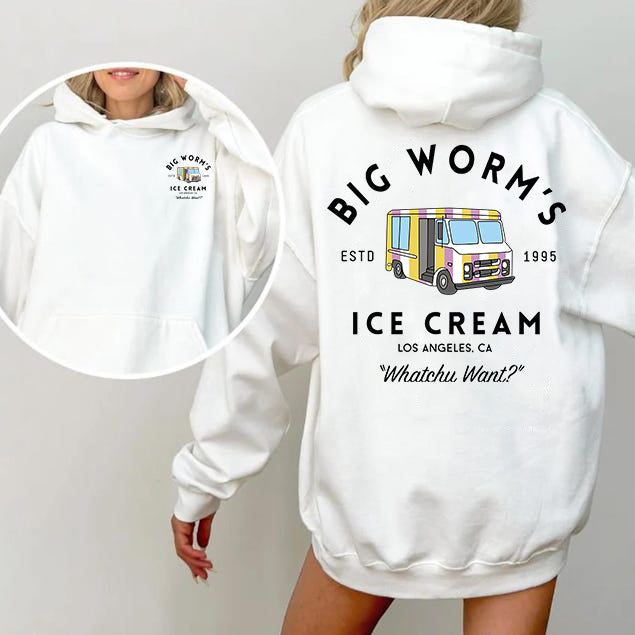 Big Worm's Ice Cream - Whatchuwant Classic Cotton Unisex T-Shirt / Sweatshirt / Hoodie