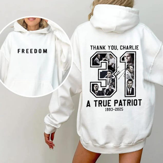 Freedom Charlie Kirk True Patriot Graphic T-Shirt / Sweatshirt / Hoodie