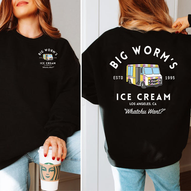 Big Worm's Ice Cream - Whatchuwant Classic Cotton Unisex T-Shirt / Sweatshirt / Hoodie
