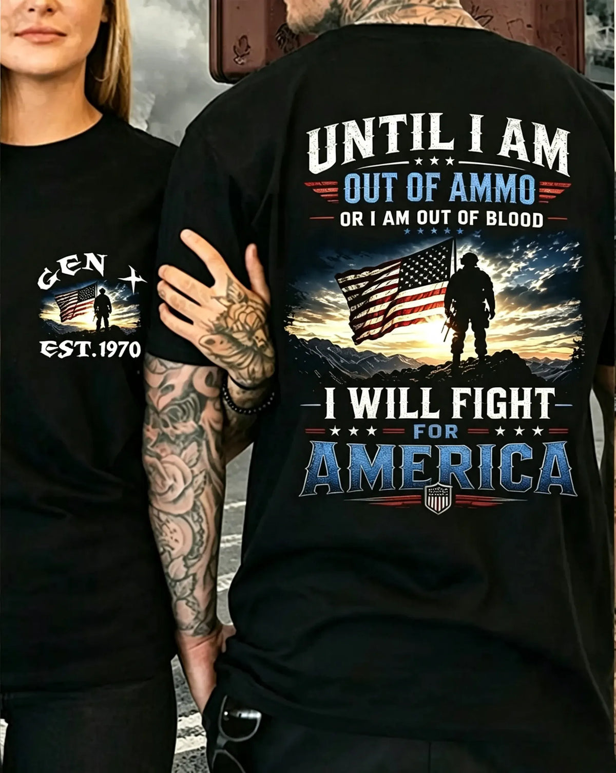 Generation X Until I Am Out Of Ammo Custom Year Skull T-Shirt / Sweatshirt / Hoodie