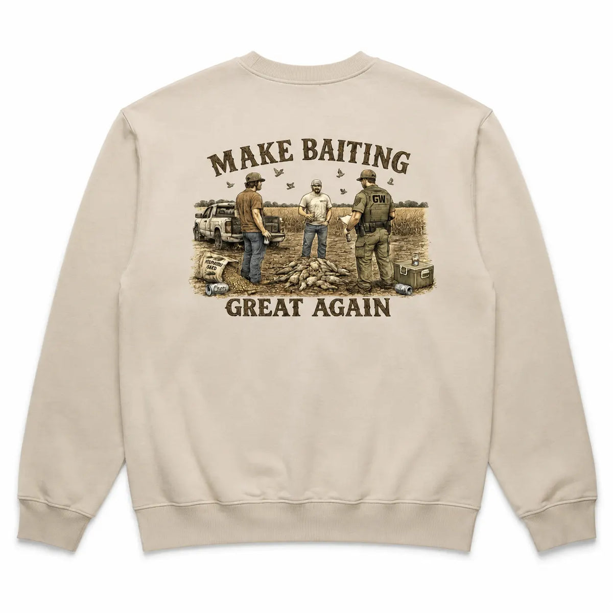 Make Baiting Great Again Hunting Outdoor Vintage Graphic T-Shirt / Sweatshirt / Hoodie