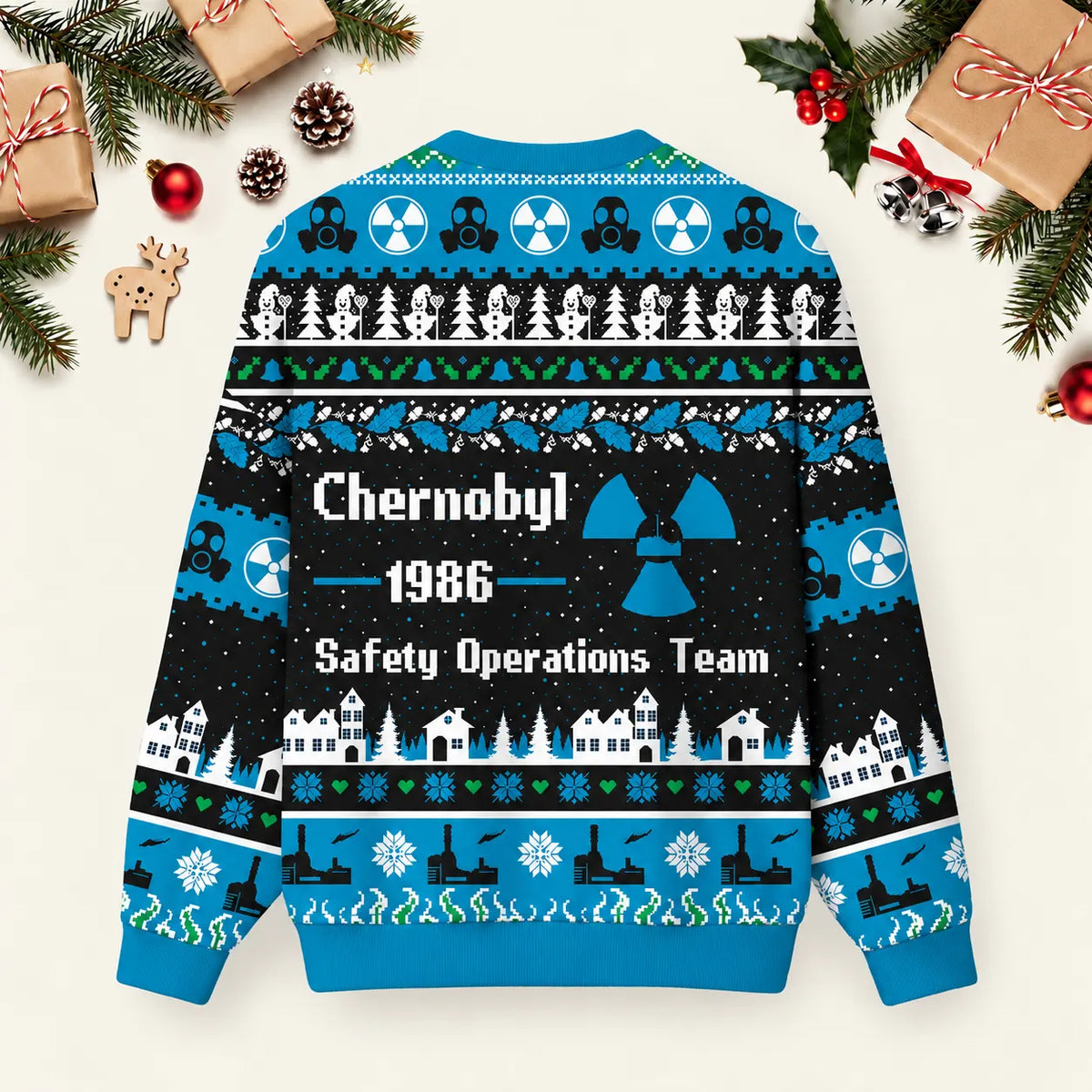 Chernobyl 1986 Ugly Christmas Long-Sleeve Top
