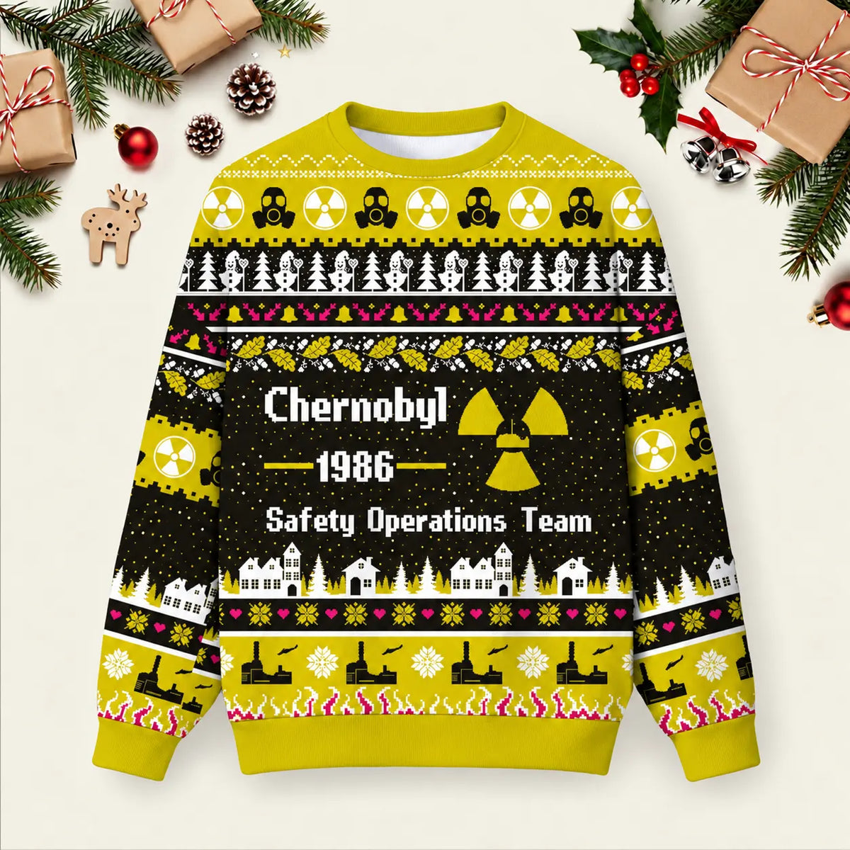 Chernobyl 1986 Ugly Christmas Long-Sleeve Top