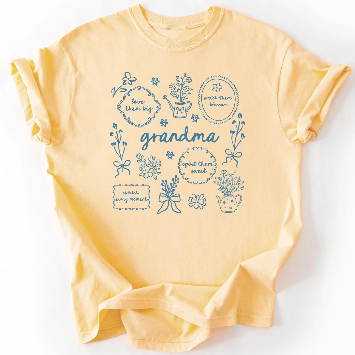 Custom Floral Grandma Mama Personalized Mothers Day Gift T-Shirt / Sweatshirt / Hoodie