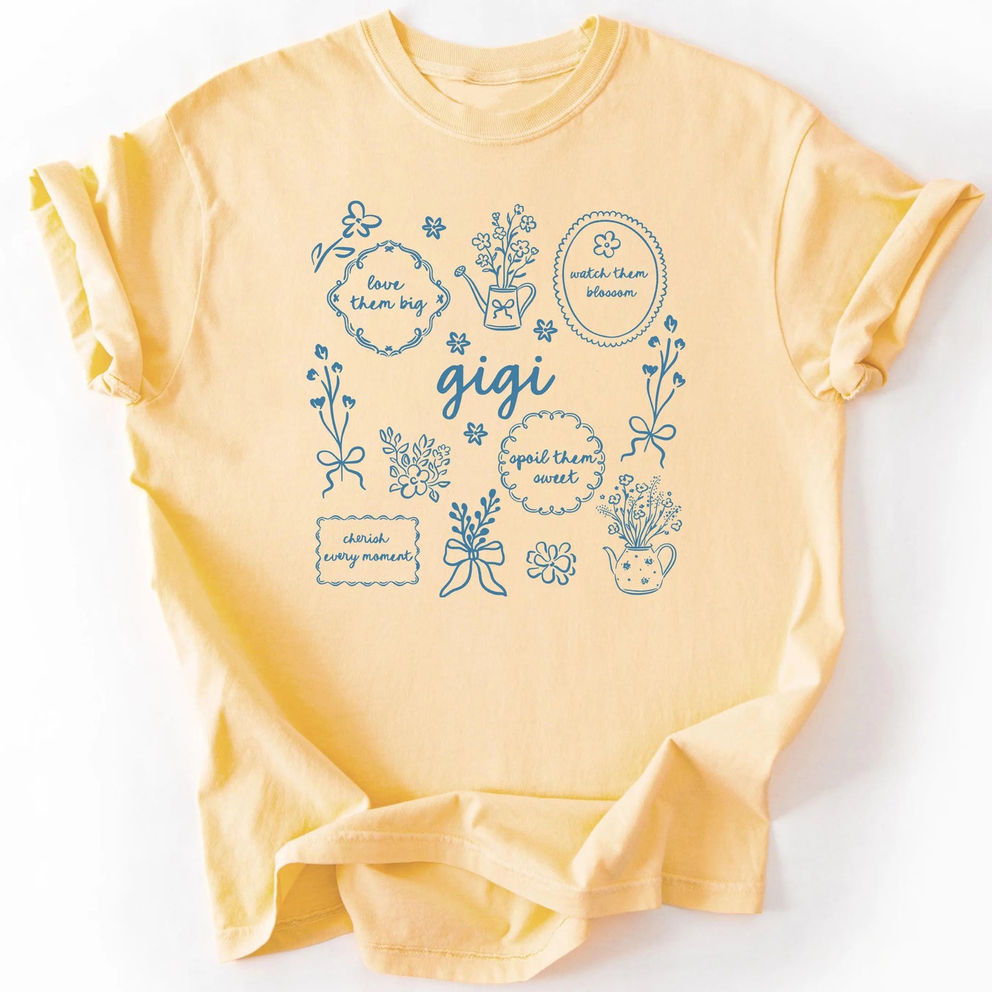 Custom Floral Grandma Mama Personalized Mothers Day Gift T-Shirt / Sweatshirt / Hoodie