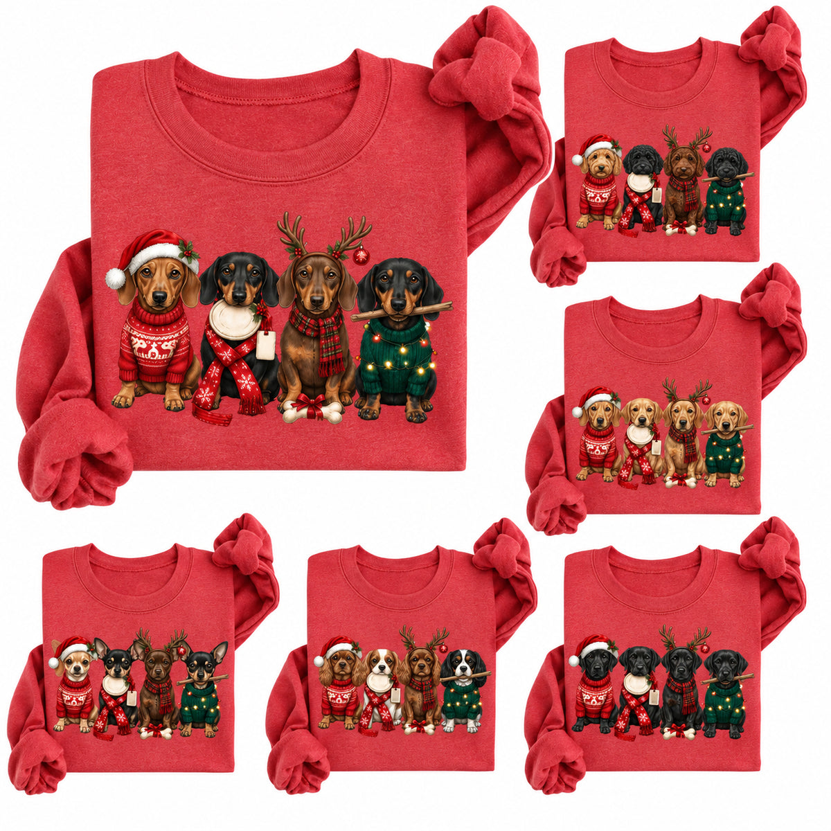 Christmas Custom Dog Breed Personalized Gifts T-Shirt / Sweatshirt / Hoodie