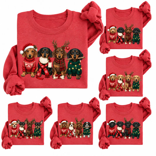 Christmas Custom Dog Breed Personalized Gifts T-Shirt / Sweatshirt / Hoodie