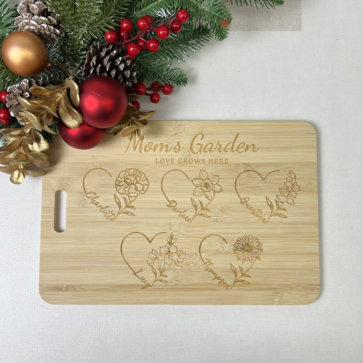 50% OFF✨Customized Mom's Garden Cutting Board Mother's Day Present