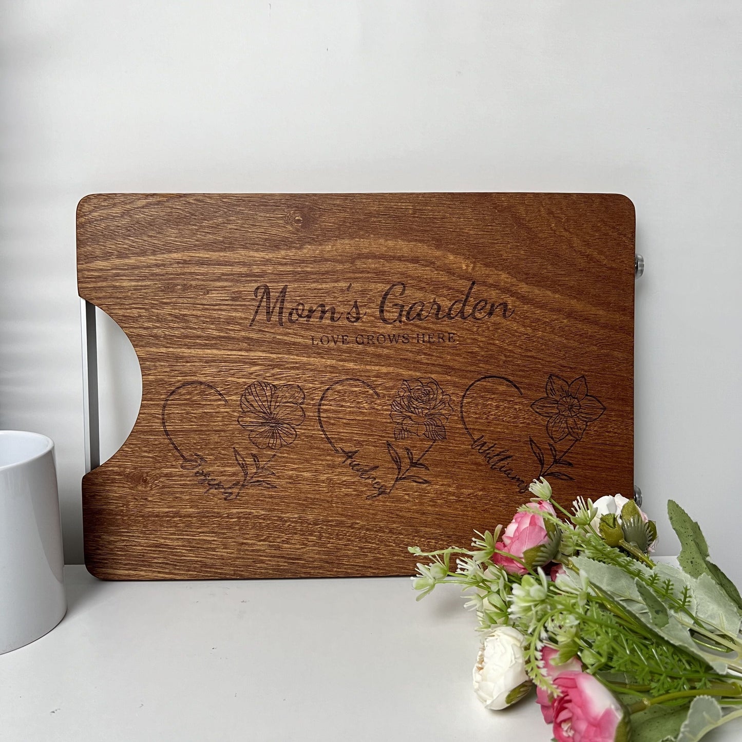 50% OFF✨Customized Mom's Garden Cutting Board Mother's Day Present