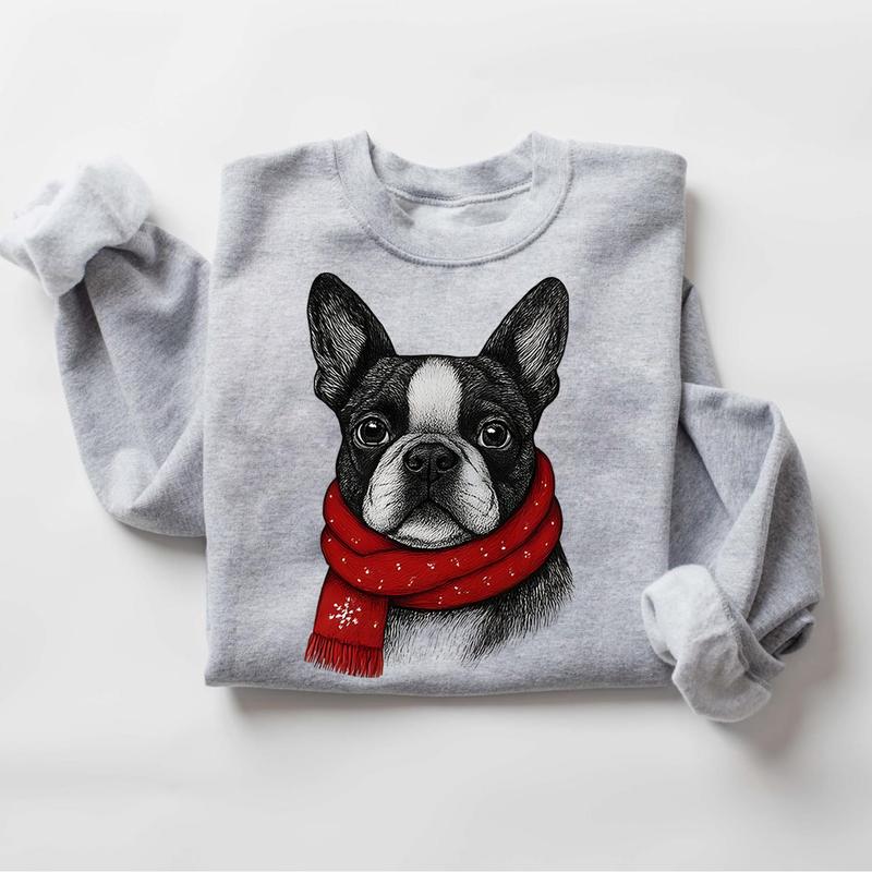 Custom Name Santa Paws scarf Christmas Dog Breeds in Festive Santa T-Shirt / Sweatshirt / Hoodie