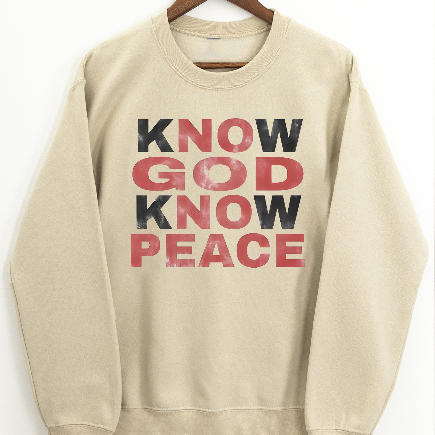 'Know God, Know Peace' Inspiring Graphic T-Shirt / Sweatshirt / Hoodie