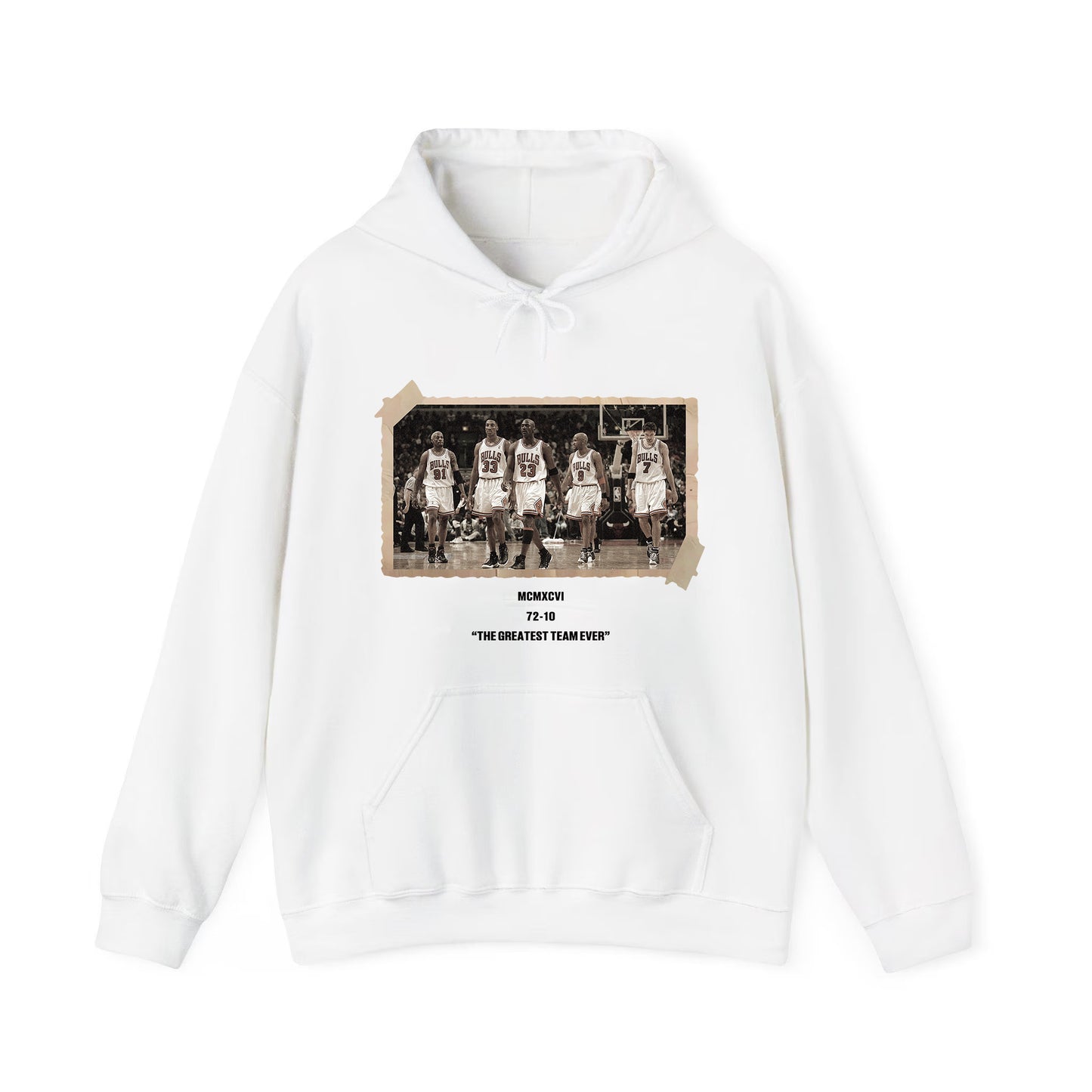 1996 Chicago Squad 72-10 Vintage Photo Greatest Team Ever T-Shirt / Sweatshirt / Hoodie