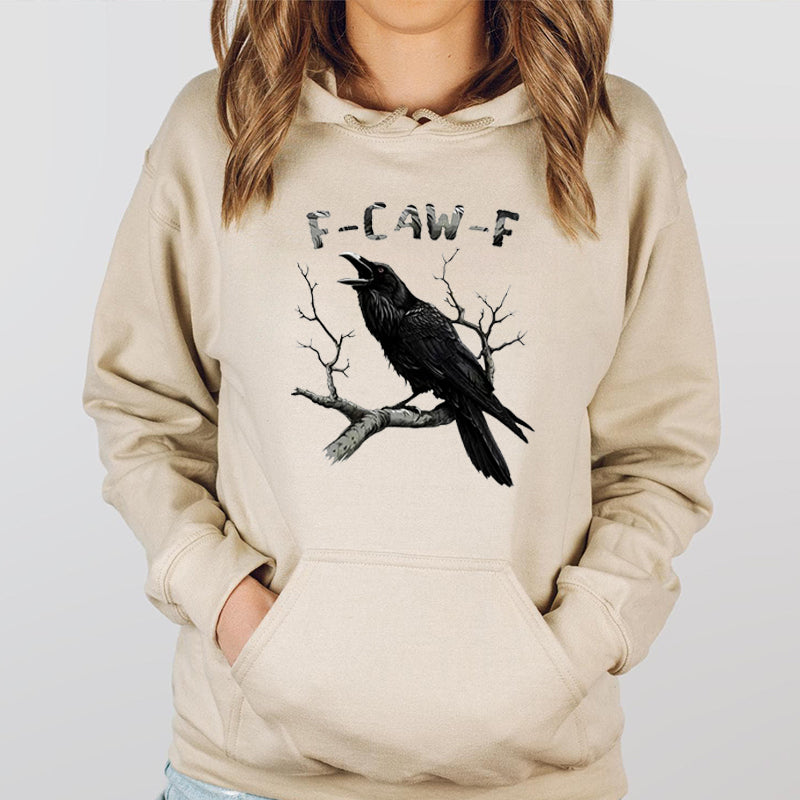 Raven & Feather Print Round Neck T-Shirt / Sweatshirt / Hoodie