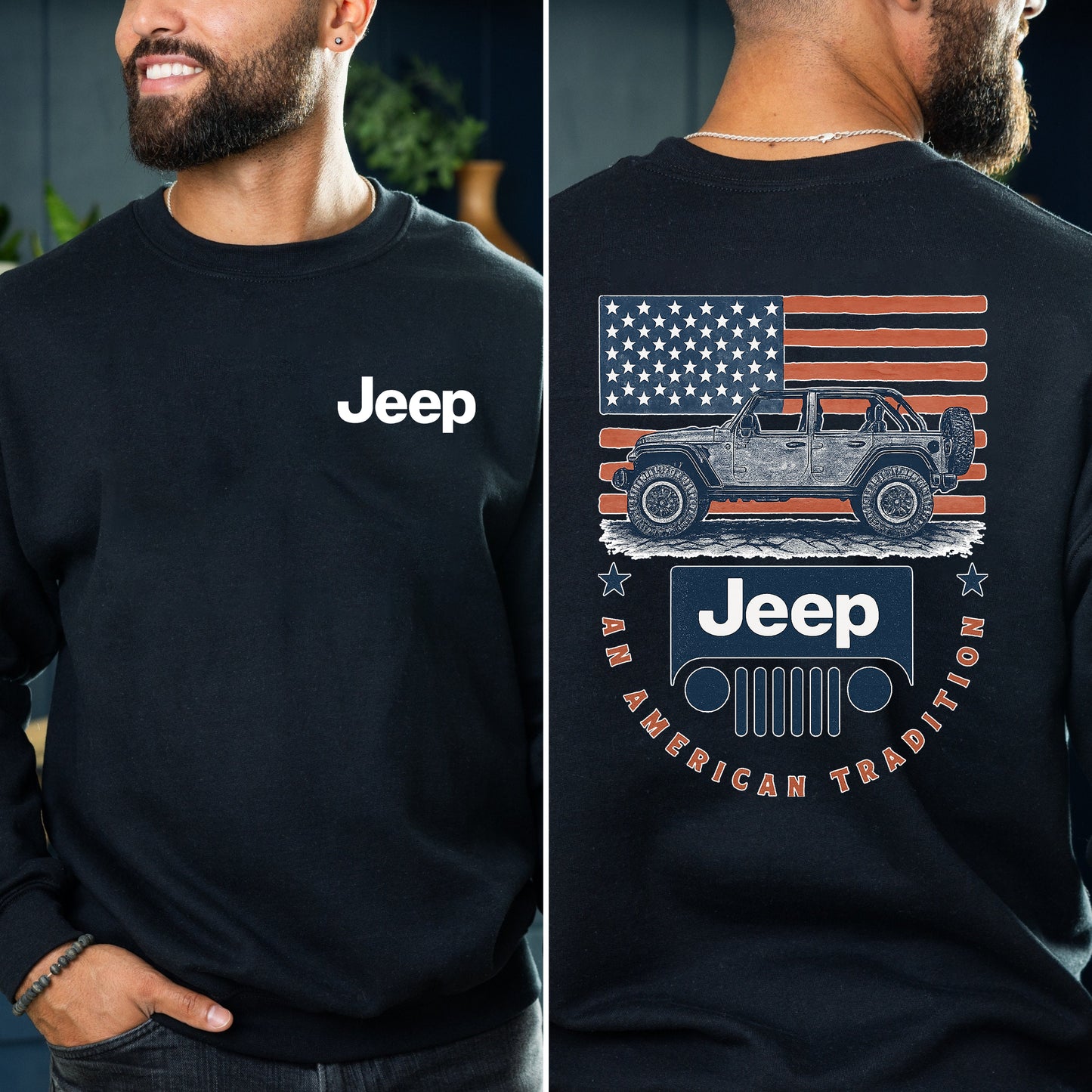 Cotton Vintage Jeep American Tradition T-Shirt / Sweatshirt / Hoodie